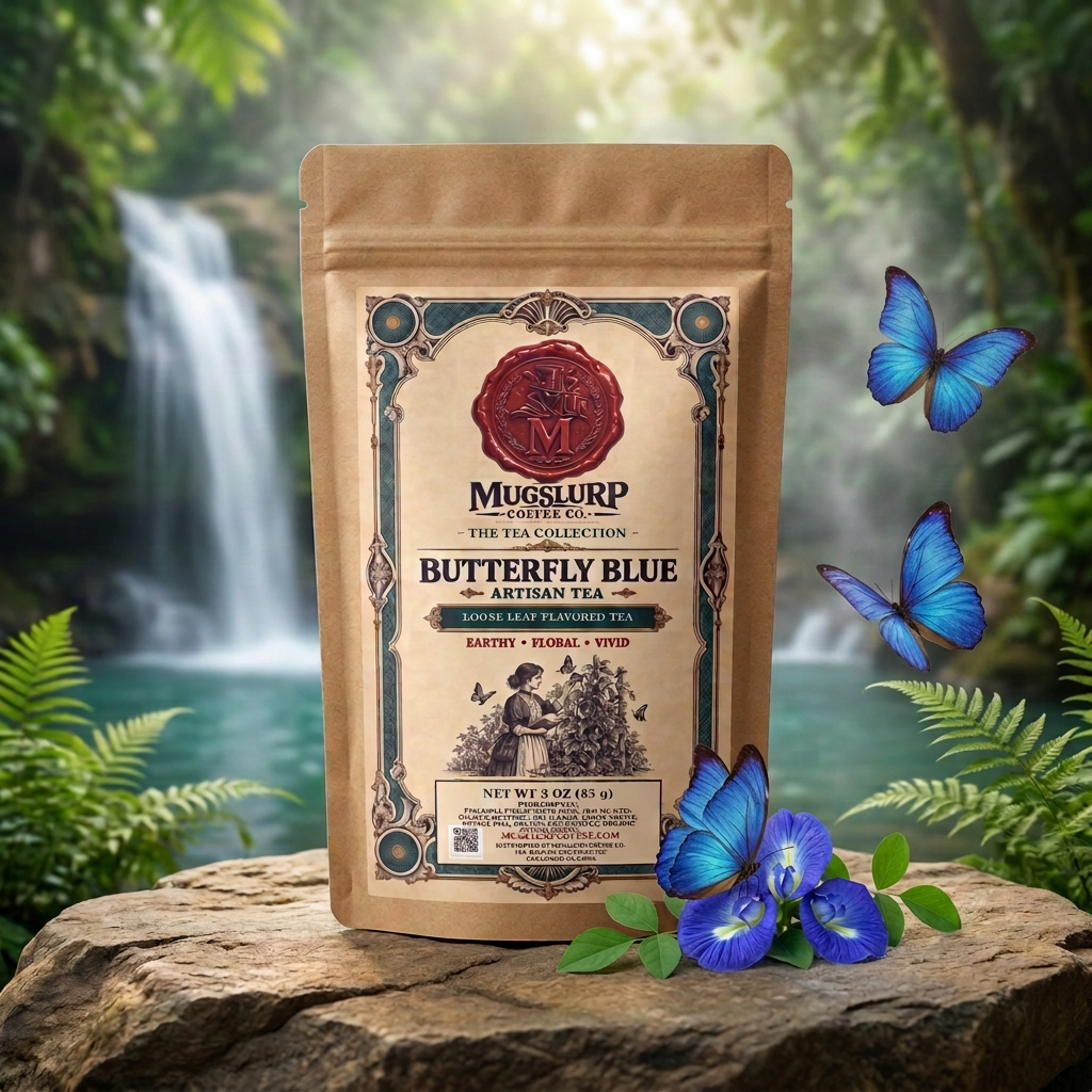 Mugslurp Butterfly Blue tea package
