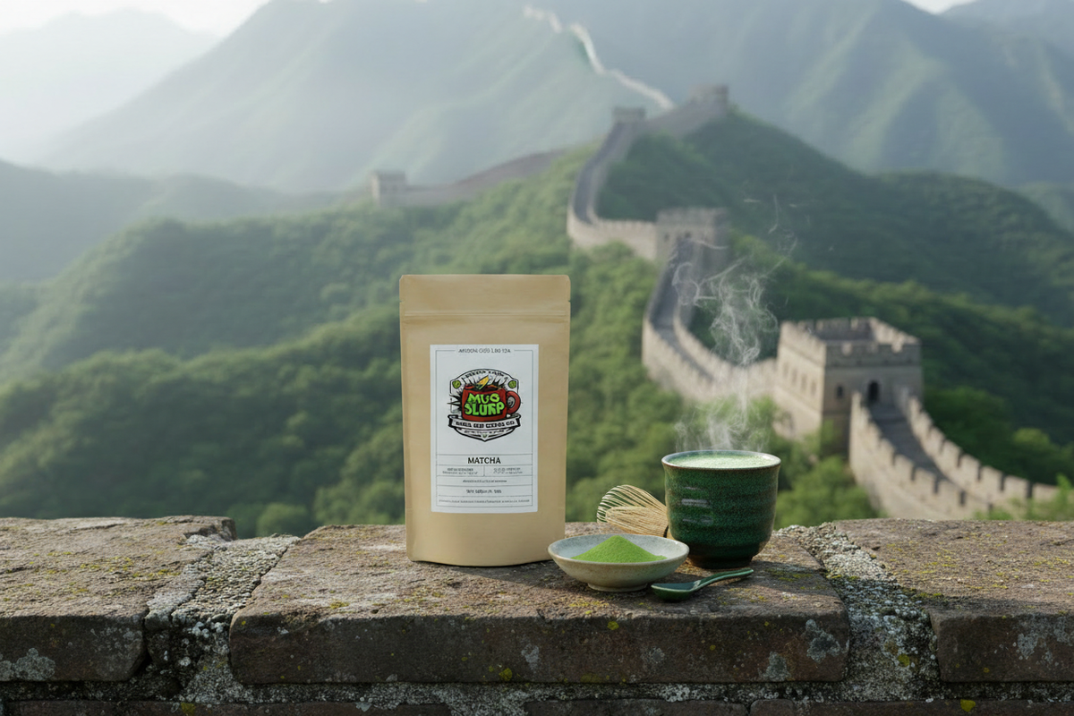 Matcha at the Great Wall with Cup