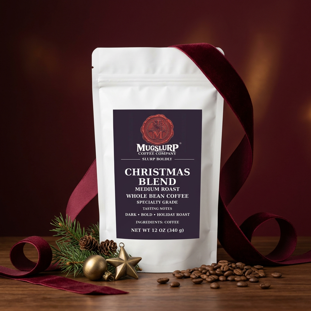 Mugslurp Holiday Blend coffee package